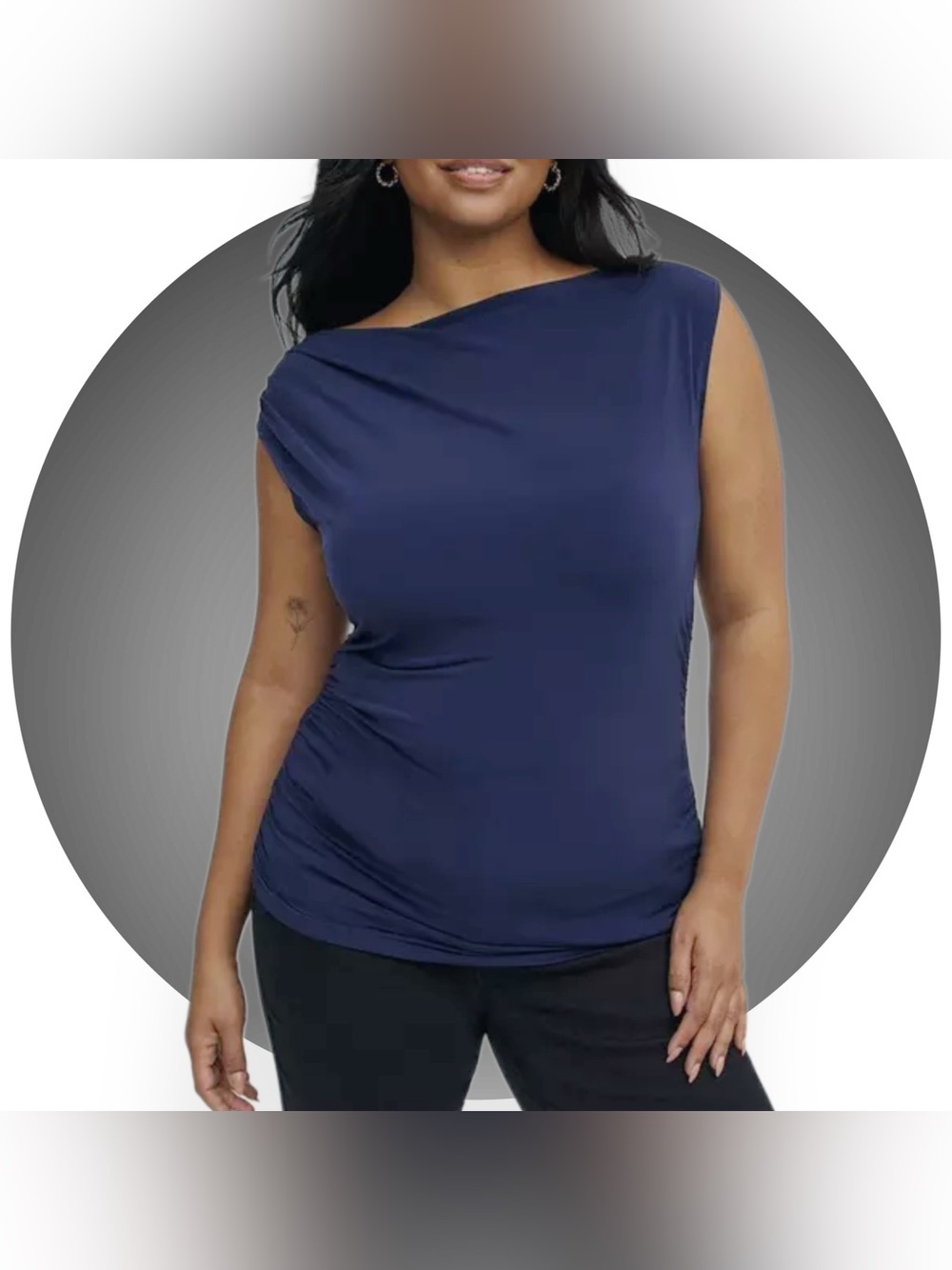 BOGO NWOT TORRID High Neck Draped Top